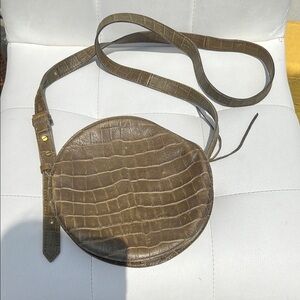 Madewell Brown Textured Interior Bag